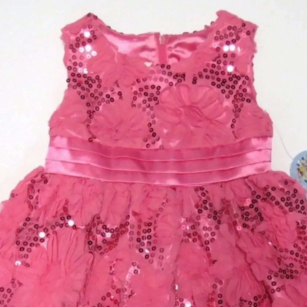American Princess Girls Special Occasion Formal Dress 18 Mo Pink Easter Floral